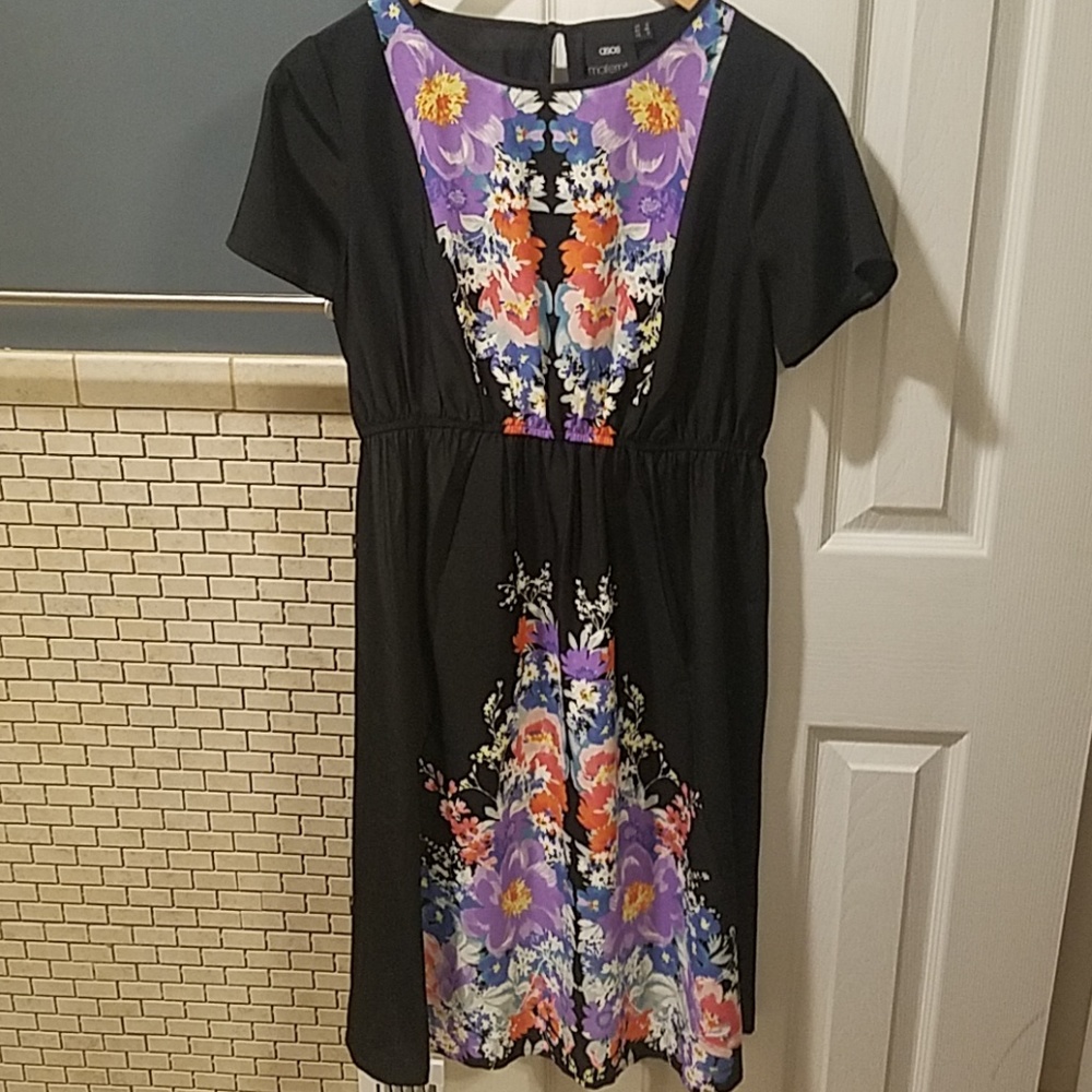ASOS maternityBlack & multi floral dress